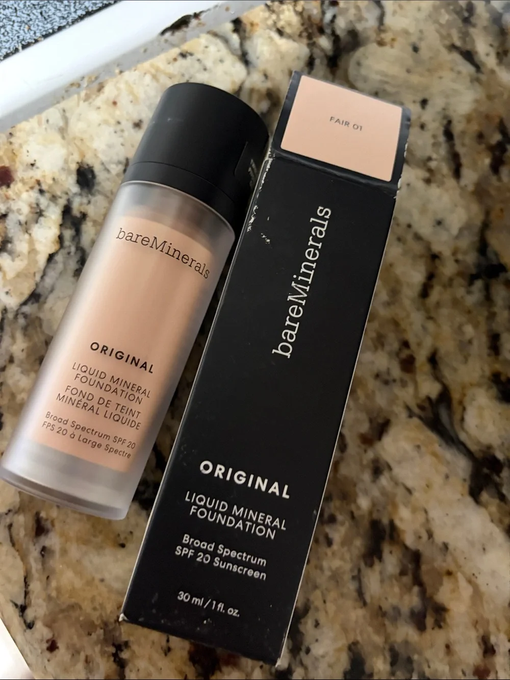 💕🫢Bareminerals Original Liquid Mineral Foundation - Fair 01